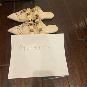 Valentino Garavani Tweed Slides